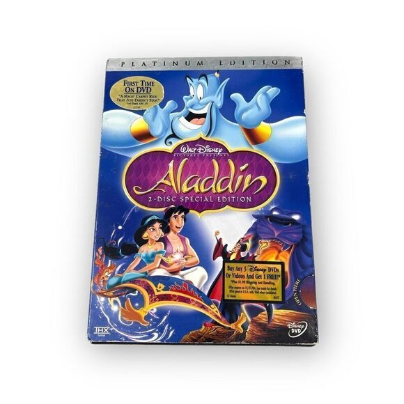 Aladdin Walt Disney DVD 2-Disc Platinum Edition - Picture 1 of 10